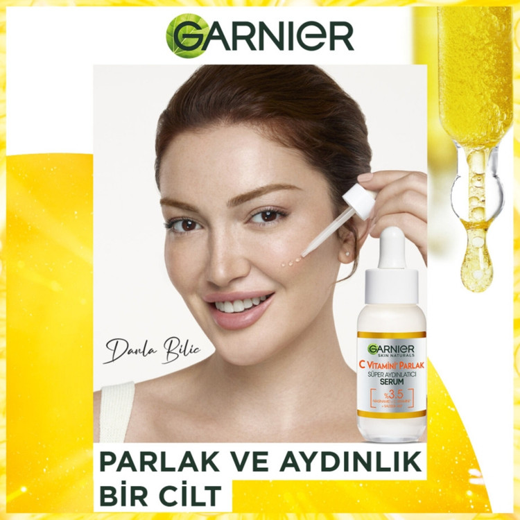 سرم ویتامین سی گارنیر اصلی حاوی 3.5٪ نیاسینامید + ویتامین C + اسید سالیسیلیک
