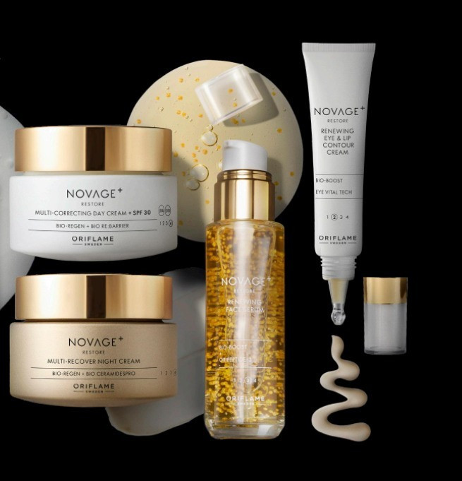 ست ۴عددی محصولات تایم ریستور نوایج پلاس اوریفلیم اورجینال Oriflame