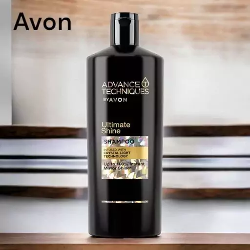 شامپو درخشان کننده آون Avon مدل ultimate shine برای مو های کدر حجم اورجینال