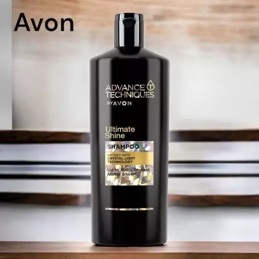 شامپو درخشان کننده آون Avon مدل ultimate shine برای مو های کدر حجم اورجینال