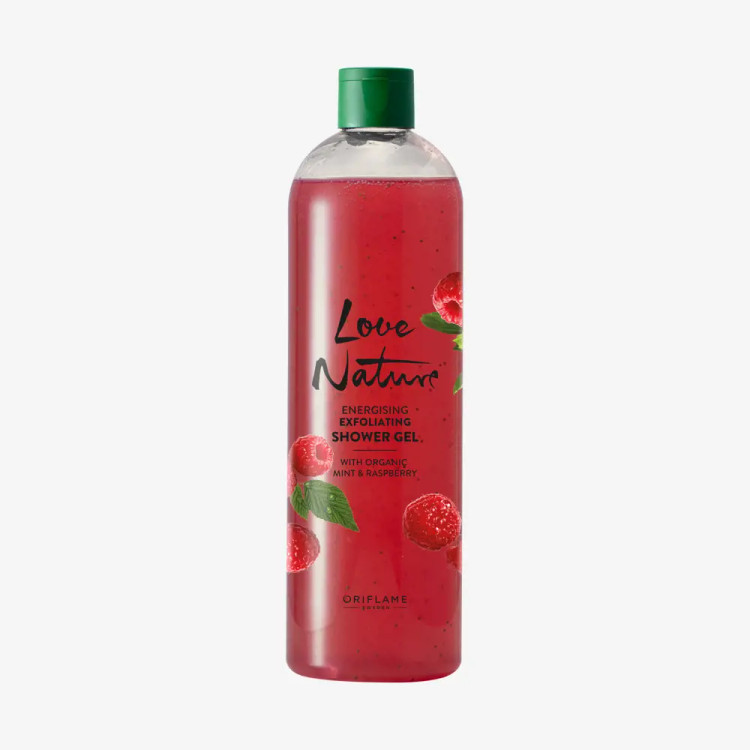 ژل دوش لایه بردار انرژی بخش با نعناع ارگانیک و تمشک اوریفلیم اورجینال