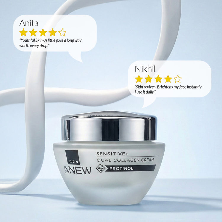 کرم کلاژن ضد چروک دوگانه Anew Sensitive بالای ۳۵ سال آون اورجینال